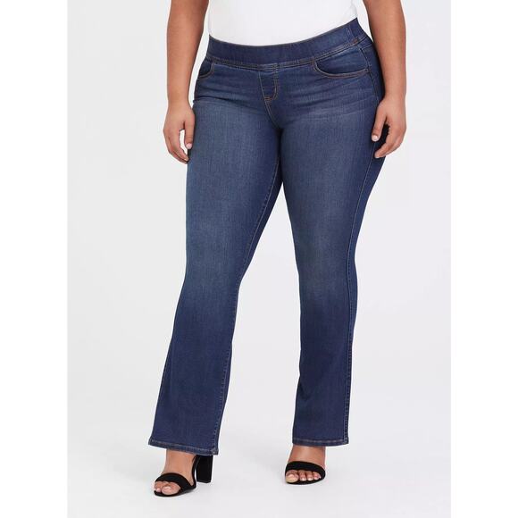 Torrid Lean Jean Super Stretch Bootcut Pull On Medium Wash Plus Size: 2X (18/20) - Picture 1 of 12